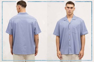 9PR: Aere Organic Cotton Textured Camp Collar Shirt