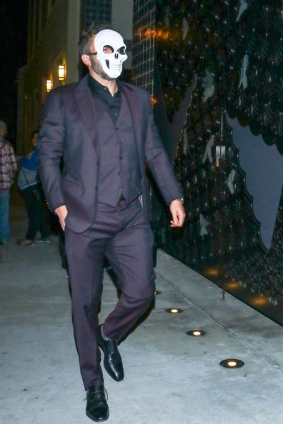 Ben Affleck is seen attending a masquerade ball in October 2019