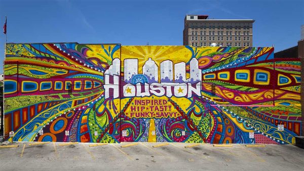 Houston graffiti wall