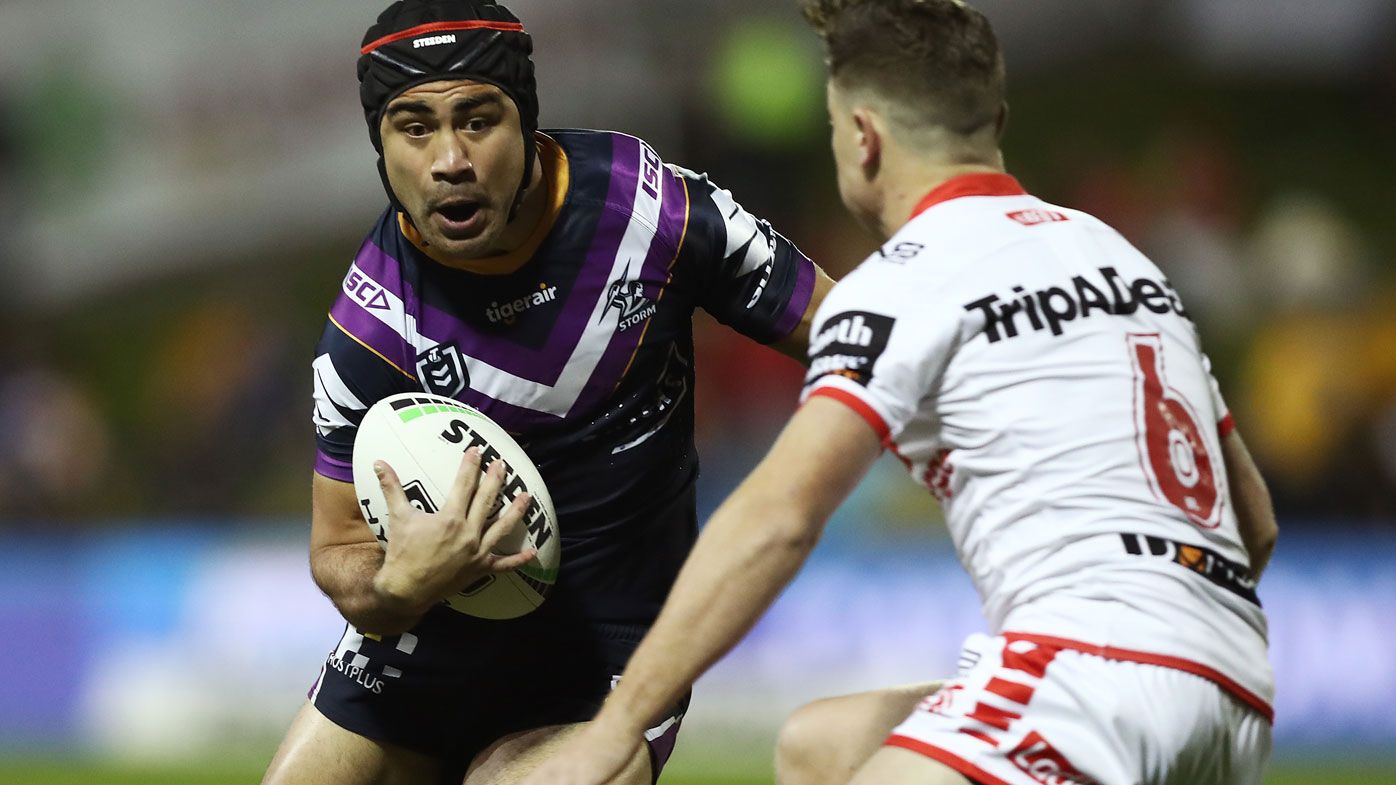 NRL: Melbourne Storm beat Dragons to the post in rain soaked affair