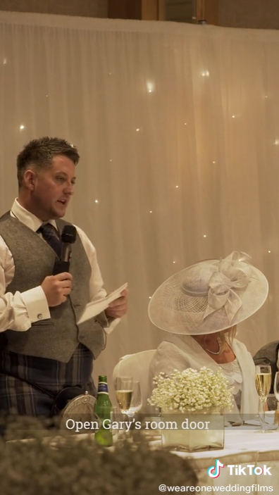 Bride and groom horrified by best man's x-rated wedding speech