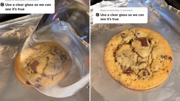 TikToker reveals hack for baking perfectly round cookies.