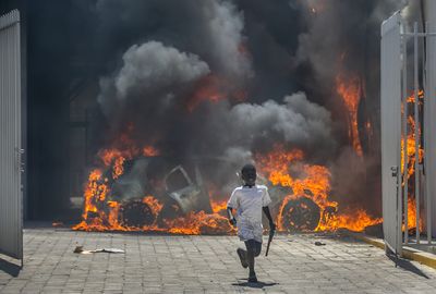 Protests rock capital of Haiti