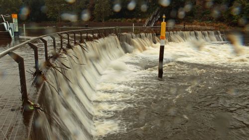 Parramatta River overflows.