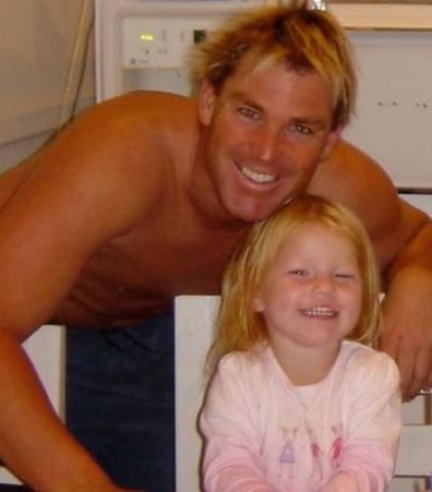 Summer Warne and dad Shane Warne.
