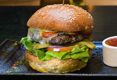Bluetrain Angus beef burger