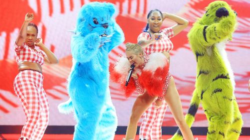 The songstress has attracted controversy recently over her provocative clothing and bizarre behaviour on stage. (Getty Images)
