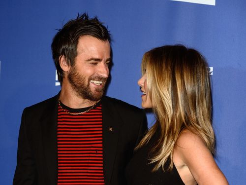 In this Jan. 17, 2016 file photo, Jennifer Aniston, left, and Justin Theroux arrive at the 21st annual Critics' Choice Awards in Santa Monica, Calif. The couple announced Thursday, Feb. 15, 2018. (AAP)