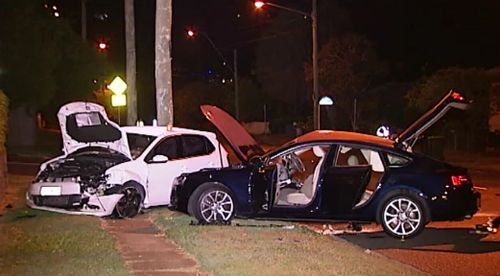  Man suffers spinal injuries in two-car crash south-east of Brisbane