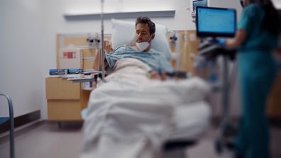 Ryan Reynolds during his routine colonoscopy.