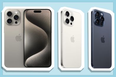 9PR: Apple iPhone 15 Pro Max, Black Titanium, White Titanium and Blue Titanium