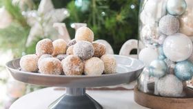 Christmas protein truffles