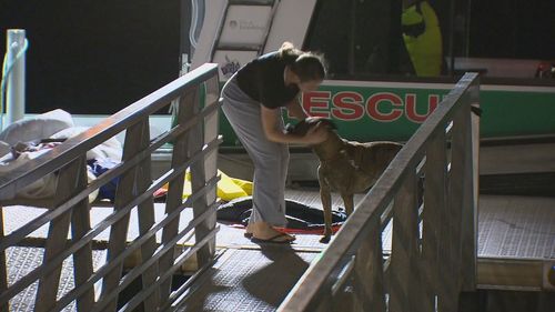 Couple and dog rescued after boat struck trouble in Hillary's, Perth.