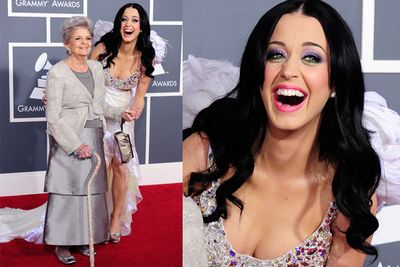Katy Perry brought her grandma to the Grammys - so cute!