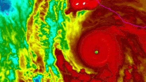 Hurricane Patricia approaches Mexico. 
