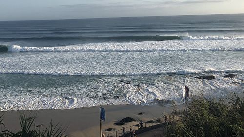 Swimmers and surfers are being urged to avoid the ocean today after dangerous swells have caused hazardous surf warnings to be put in place for NSW and Queensland beaches (Supplied).