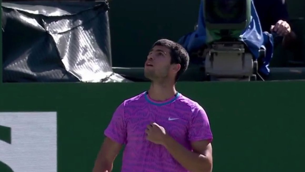 'Crazy' scenes as Indian Wells quarter final brought to a halt by swarm of bees
