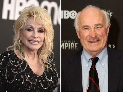 Dolly Parton and Dabney Coleman split image