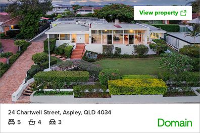 Brisbane auction Domain listing house