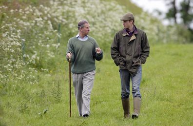  Prince William visits Duchy home farm with Prince Charles