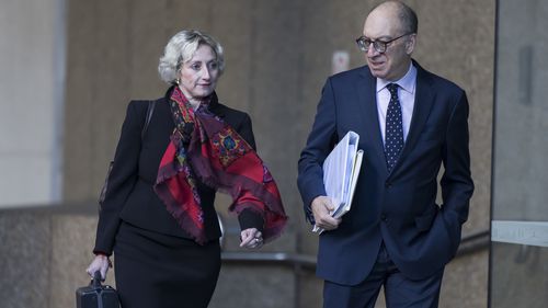 Monica Allen, Ben Roberts-Smiths lawyer arrives at the cost hearing at the Federal Court of Australia.