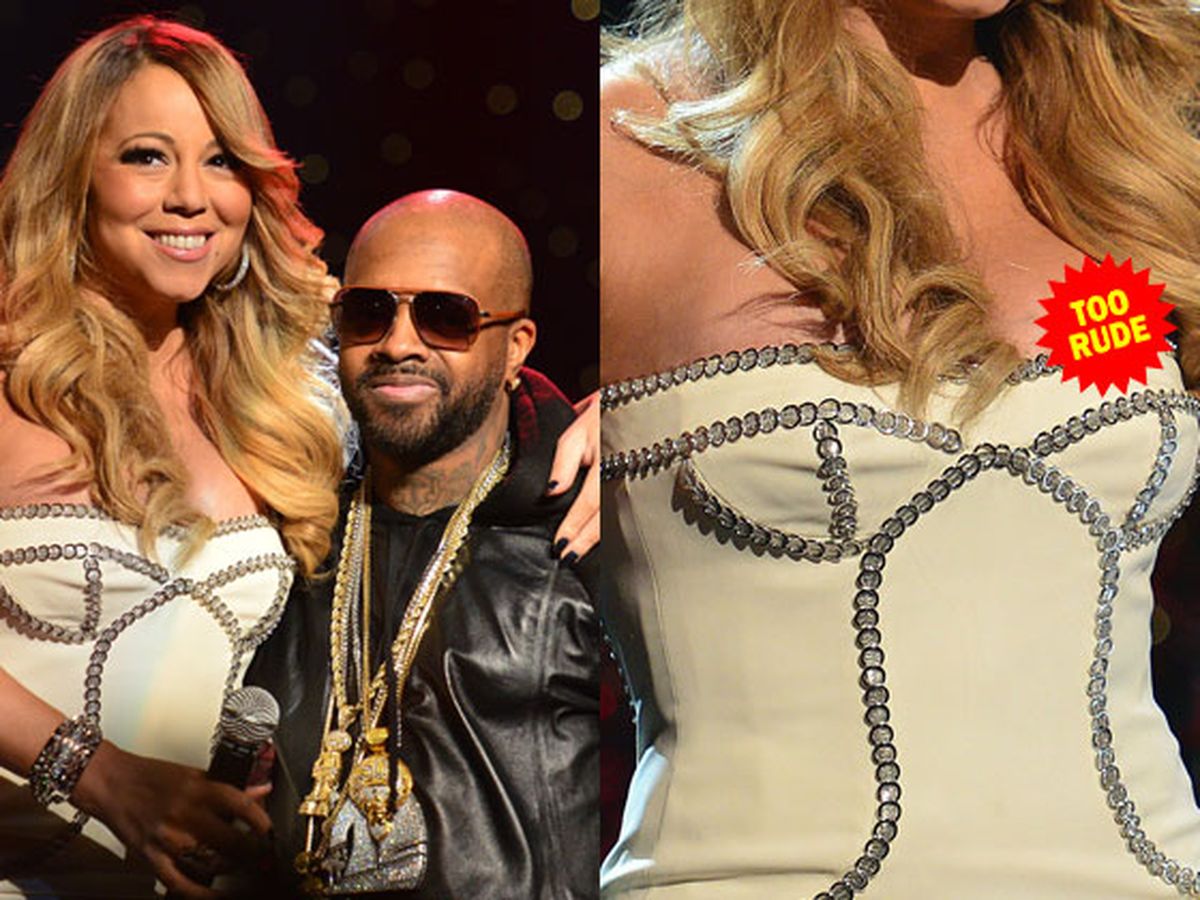 Wardrobe Malfunction! Mariah Carey Suffers From Embarrassing Boob