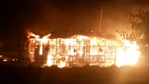 The Braybrook home was destroyed by fire. (9NEWS)