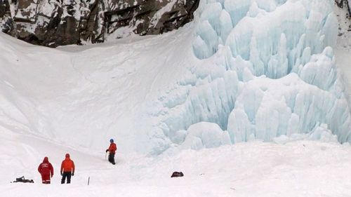 One person is dead and a child seriously injured after ice from the Tsar Icicle fell.