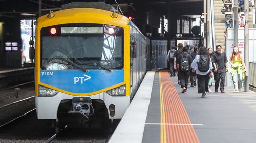 Trasporti pubblici Victoria, invasioni di taxi, ferrovia, stazione di Southern Cross
