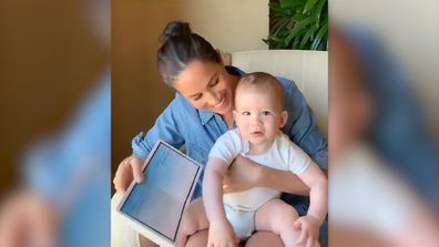 Meghan Markle reads to Archie