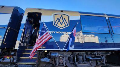 rocky mountaineer Rockies to the Red Rocks route two-day rail journey between Denver, Colorado, and Moab, Utah, with an overnight stay in Glenwood Springs, Colorado.