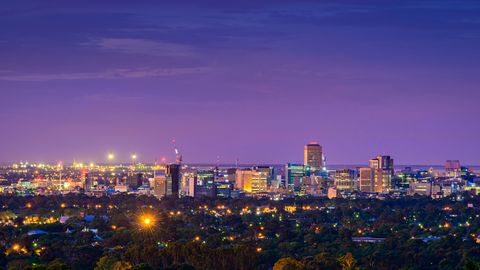 Adelaide city skyline