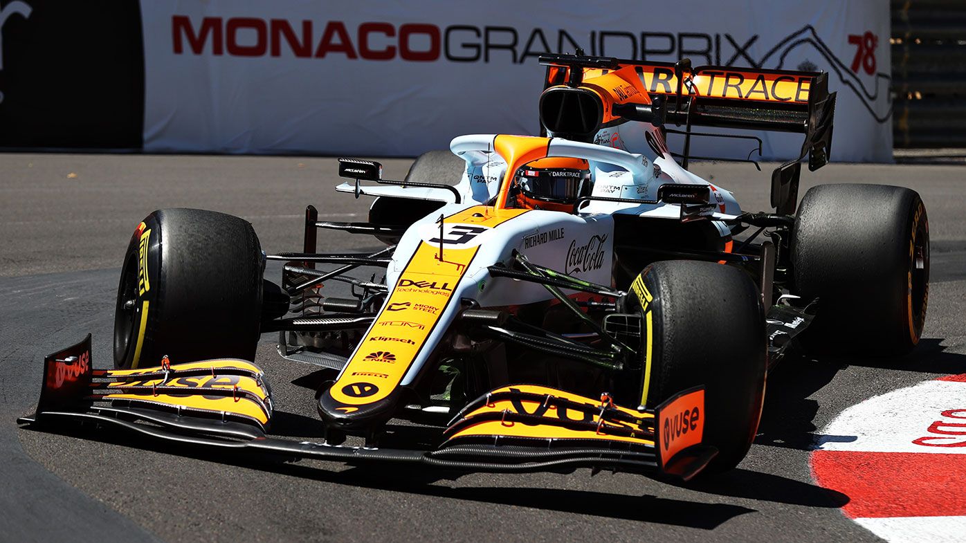 Daniel Ricciardo on the opening day of practice for the Monaco Grand Prix.