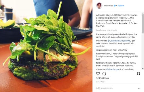 The Bondi brunch dish Smith claims "broke" him. (Instagram)
