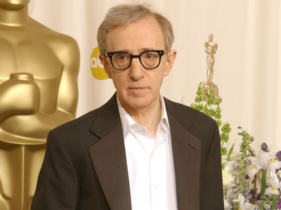 Woody Allen backstage at the 2002 Academy Awards.
