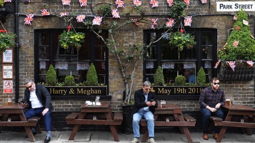 Pubs across Windsor are getting into the wedding spirit. (Getty)