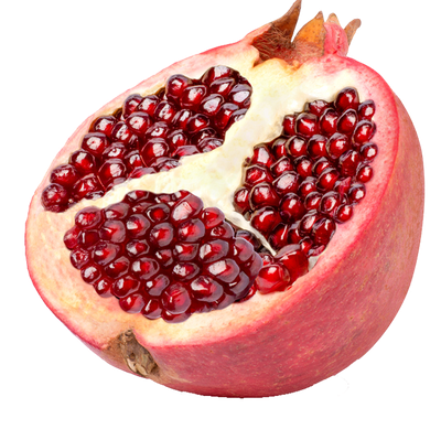 Half a pomegranate is just over 100 calories