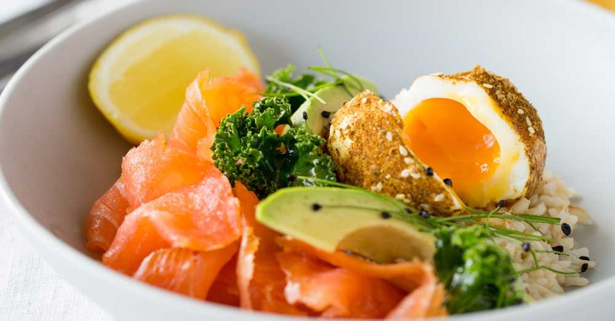 Cold Smoked Salmon And Dukkah Eggs Breakfast Bowl 9kitchen