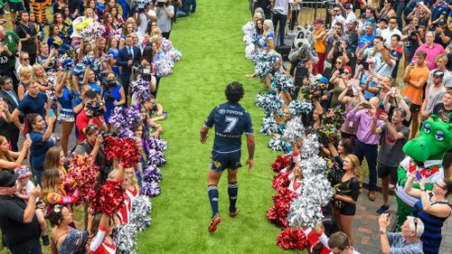 North Queensland Cowboys star Johnathan Thurston will also return to the field this year after a stint injured (AAP).