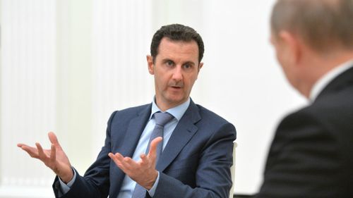 Syrian President Bashar al-Assad meets with Russian President Vladimir Putin. (AAP)