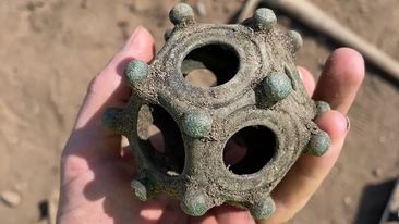 A rare Roman dodecahedron was found in Lincolnshire, England in 2023, and is set to go on display in the Lincoln Museum.