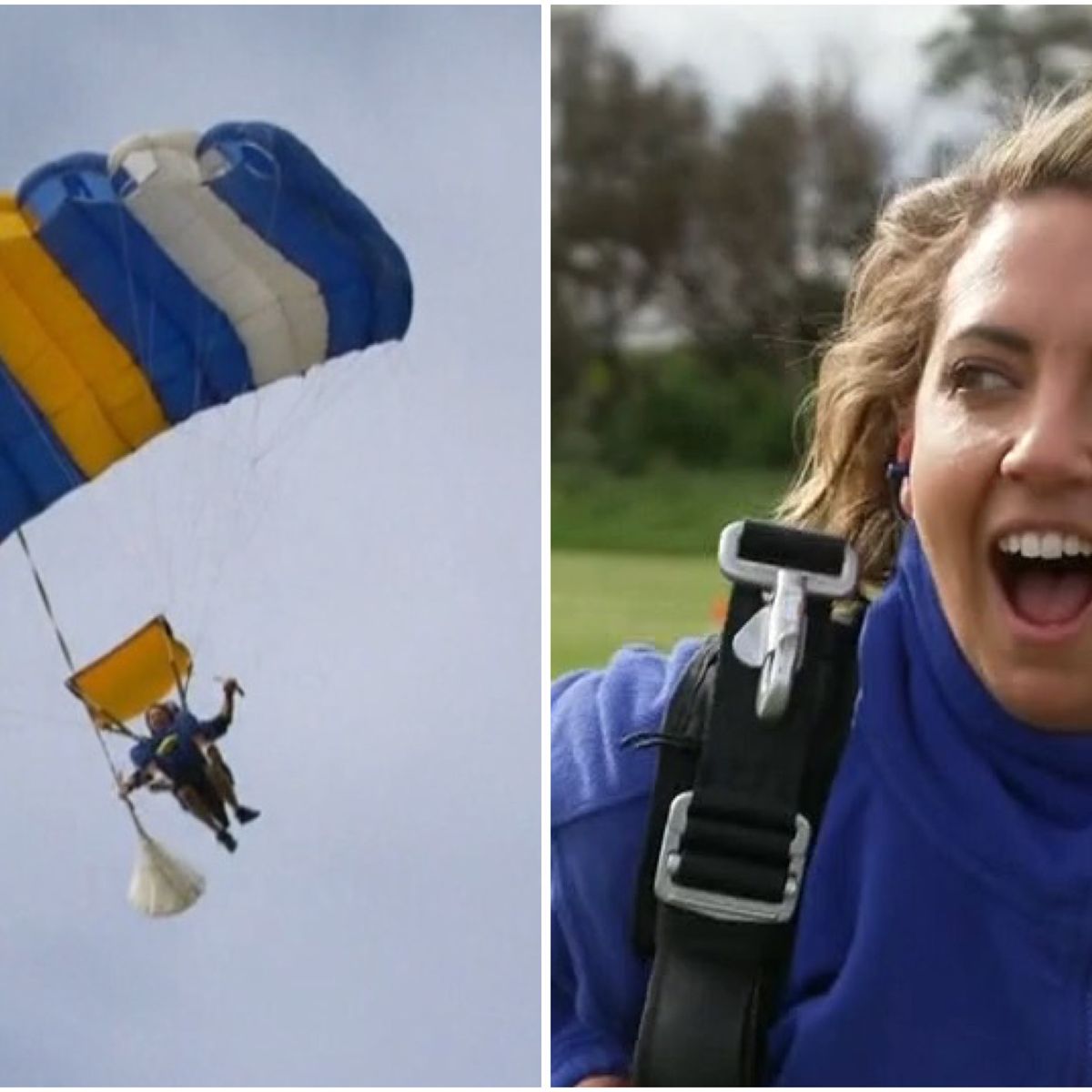 Brooke Boney jumps from a plane all for a good cause