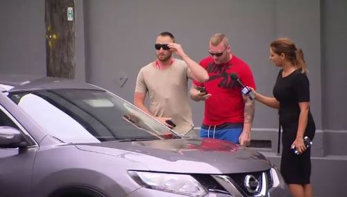 The other men involved in the cruise ship incident were seen back in Sydney after being taken off the boat yesterday. (9NEWS)