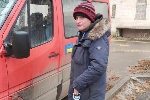 Kiwi aid worker Andrew Bagshaw in Ukraine.