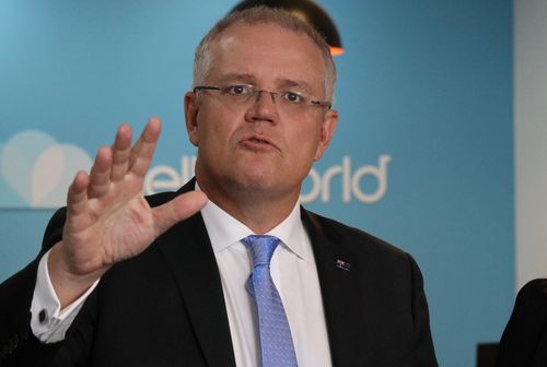 Treasurer Scott Morrison during Question Time in the House of Representatives at Parliament House in Canberra. (AAP)