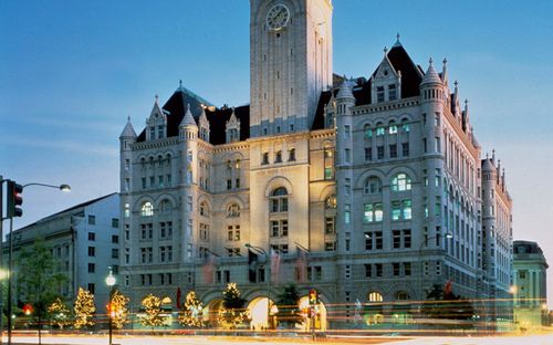 The Trump International Hotel in Washington D.C. is less than a mile from the White House.