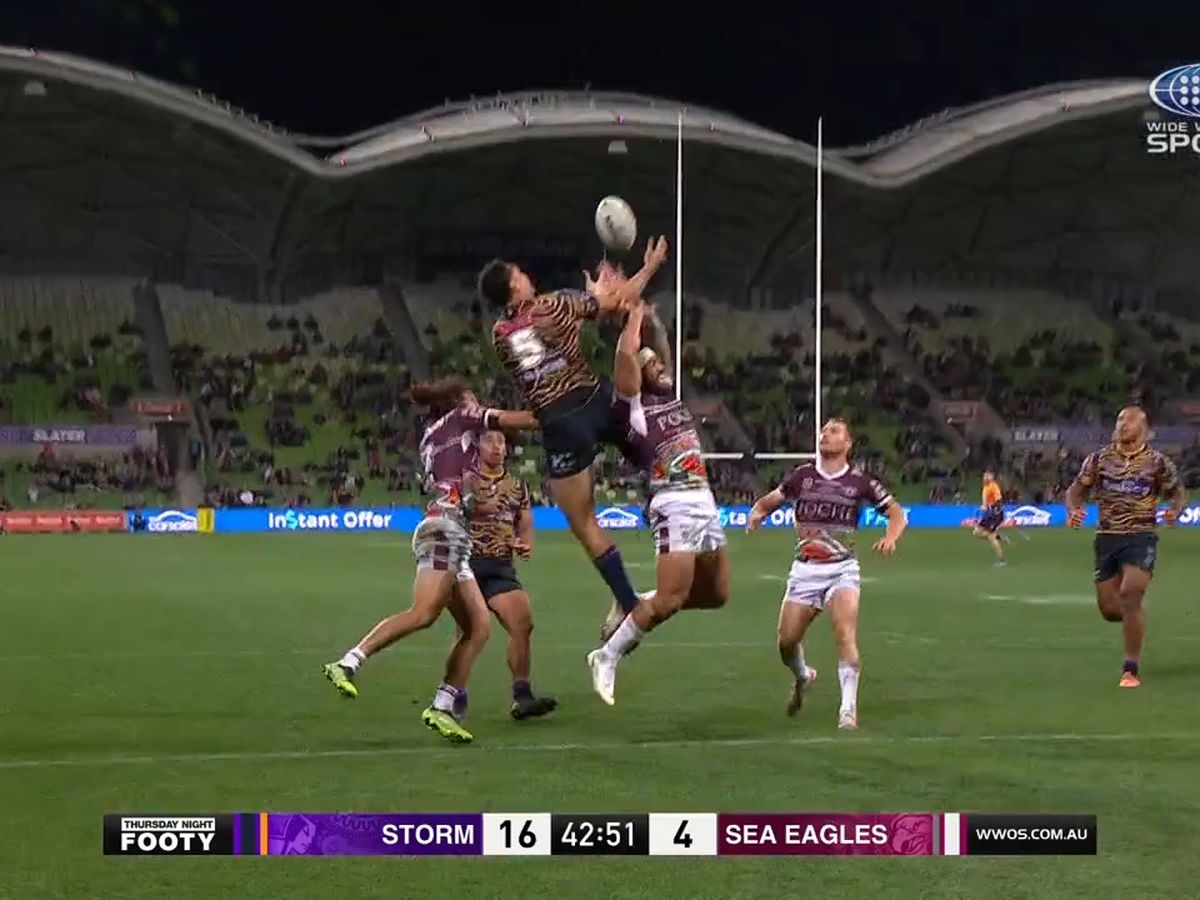 Storm beat Warriors 42-20, Roosters defeat Dragons 34-10, Manly