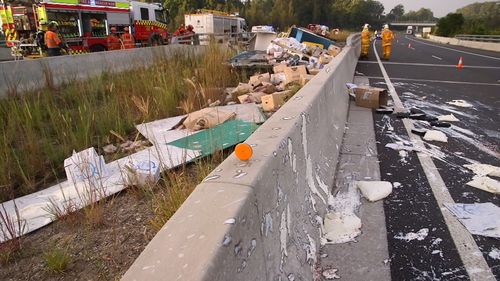 A lane in each direction on the Pacific Highway will be closed for much of today.