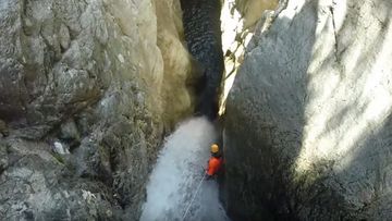 The deaths mark one of the worst canyoning accidents in France in recent years. Picture: YouTube/Equilibre Vertical