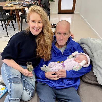 Chris and Toni Bird with baby Matilda